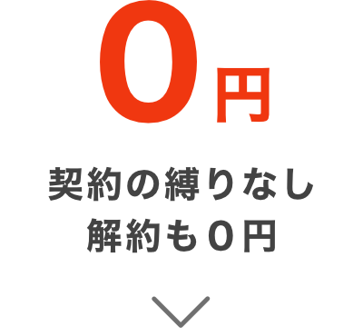 契約のり無し解約も0円